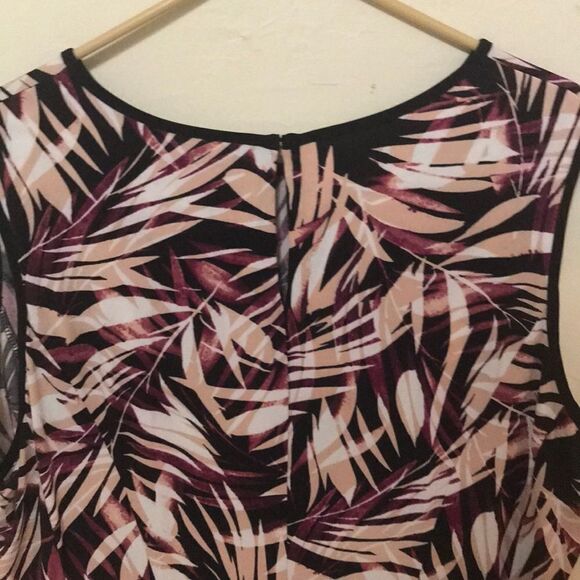 Lane Bryant women’s plus size sleeveless summer leaf short dress NWT - Picture 7 of 9
